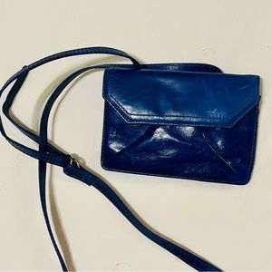 Hobo Tiny Blue Crossbody Purse EUC
